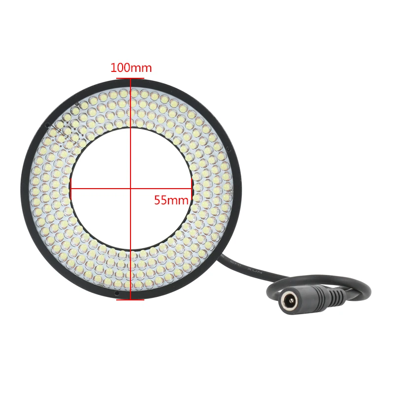 Imagem -04 - Anel de Lâmpada Led Ajustável para Trinocular e Binocular Microscópio Estéreo Preencha Iluminador Luz Câmera Industrial 196 Pcs