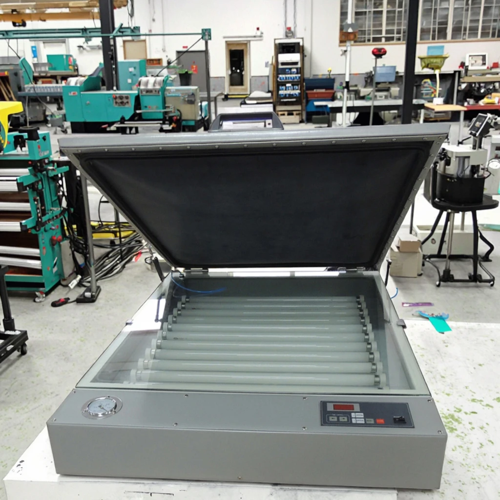 6075 60*75cm Frame Tabletop High Precise Screen Printing Exposure Unit With Vacuum