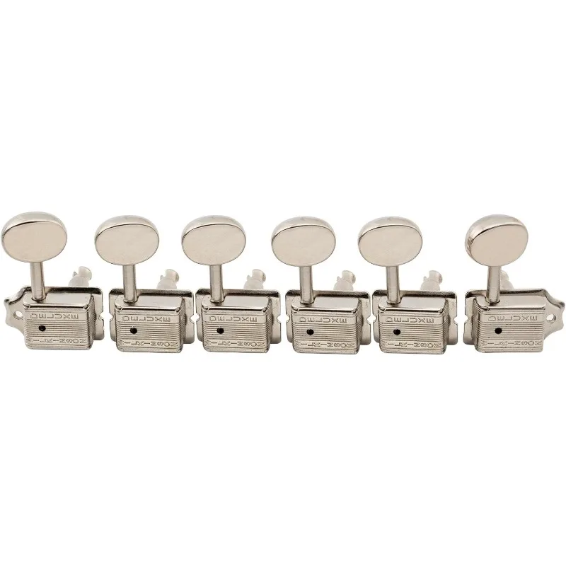 Wilkinson Deluxe WJ55 Vintage 6 Inline Guitar Tuners Split Post Machine Heads Tuning Pegs Keys for Electric Guitar Nickel