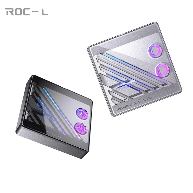 BOOO ROC-L Split Copper CPU Water Block 0.08mm Waterway, Metal Curved Tempered Glass for Intel 1700-1800 / AMD AM4 AM5, 5V ARGB