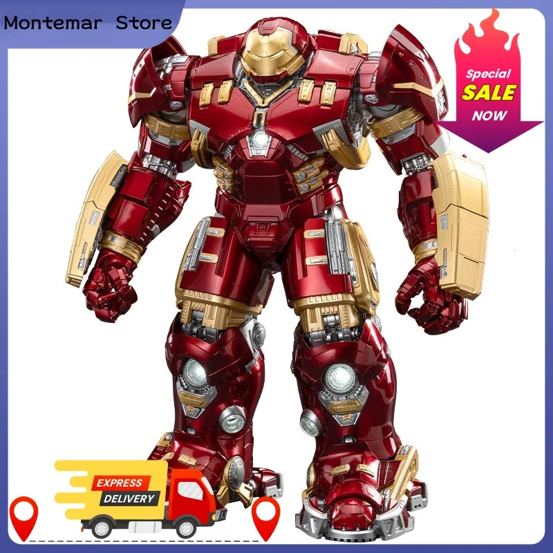 재고 있음 Fondjoy 장난감 아이언 맨 피규어 마크 Hulkooster Hulkbuster Armor 1/7 조립 액션 피규어 인형 장난감 크리스마스 선물