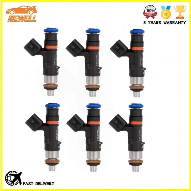 

6pcs 0280158154 12608632 Fuel injector For CHEVROLET CAPTIVA SPORT AWD GMC ACADIA BUICK ENCLAVE SATURN OUTLOOK VUE 3.6L 06-11