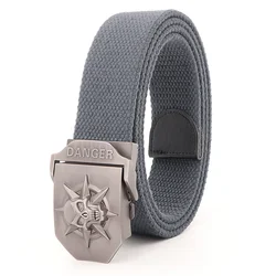 Ceinture à boucle automatique pour hommes, en toile de haute qualité, 4mm d'épaisseur 38mm de largeur, accessoires pour pantalons, nouvelle collection d'entraînement en plein air