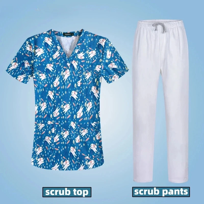 

Multi Styles Medical Uniforms Multi-pocket Hospital Doctor Workwear Pet Clinic Veterinary Non-sticky Hair Scrubs Uniforms