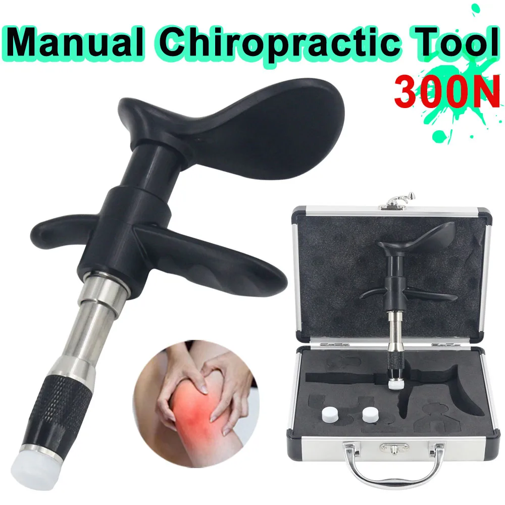 Ручной массажный пистолет, инструменты для регулировки хиропрактики, массажер для позвоночника, спины, 300N, инструмент, 10 уровней, регулировка позвоночника, новейшая терапия