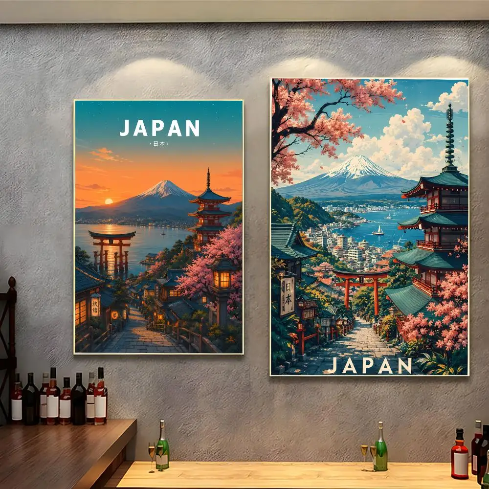 Natural landmark Mount Fuji Poster Peel And Stick Indoor Bedroom Wall Decor Aesthetic Gift