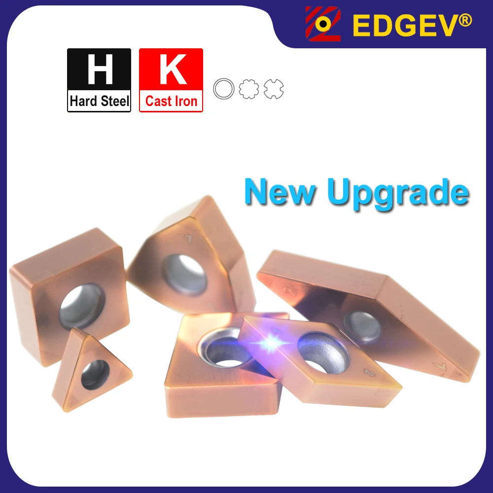 

EDGEV New Upgrade Coated Cbn Blade,WNGA,TNGA,VNGA,DNGA,CNGA,Hight Quality Genuine WNMG Pcbn Insert For hard steel and cast Iron