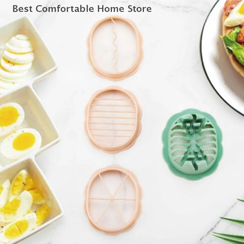 

3 In 1 Manual Egg Slicer Cutter Egg Cooking Tool Multifunctional Egg Dividers Mold Cutter Egg Opener Gadgets Kitchen Utensils