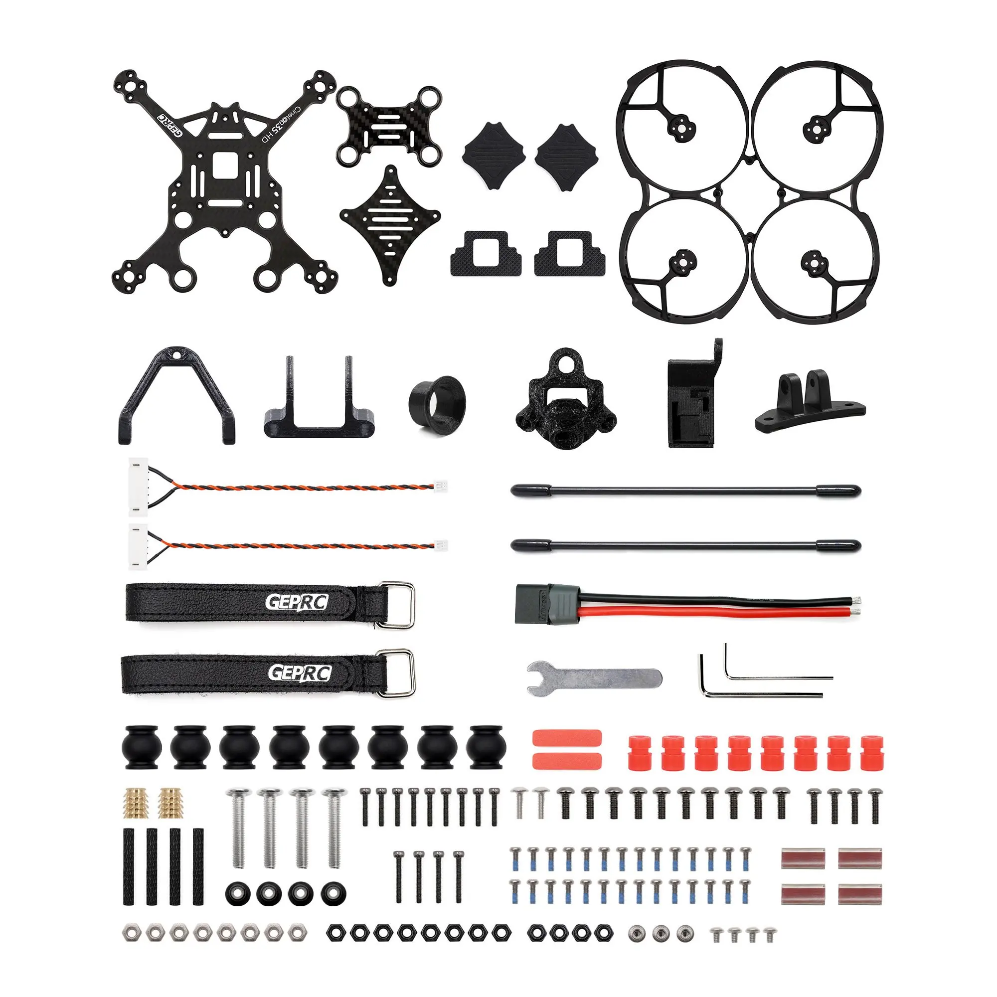 Accesorios para drones GEPRC Cinelog35 FPV, piezas de marco de GEP-CL35 adecuadas, protector de hélice de placa inferior/superior, tornillos de montaje para receptor TBS