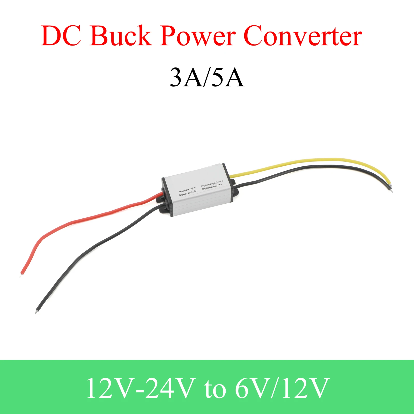 

Преобразователь постоянного тока 12-24 В в 6 В/12 В постоянного тока 3A 5A понижающий регулятор понижающего напряжения модуль питания для автомобиля