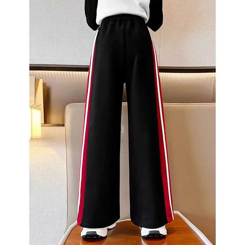 

Dopamine colored Ice Silk Yamamoto Pants for Women 2024 Summer Thin Pants Straight Leg Casual 2024Pants Wide Leg Pants
