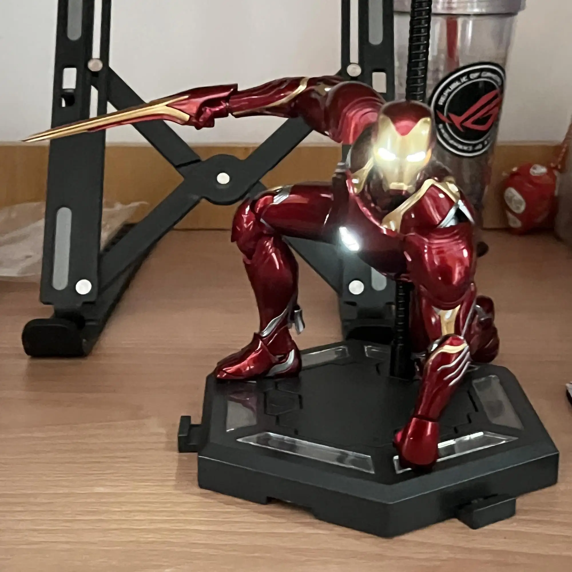 In Stock Marvel Mk50 Iron Man  Morstorm E-model Deluxe Edition Anime Figure 1/9 Assembly Model Set Action Figurine Toys For Gift