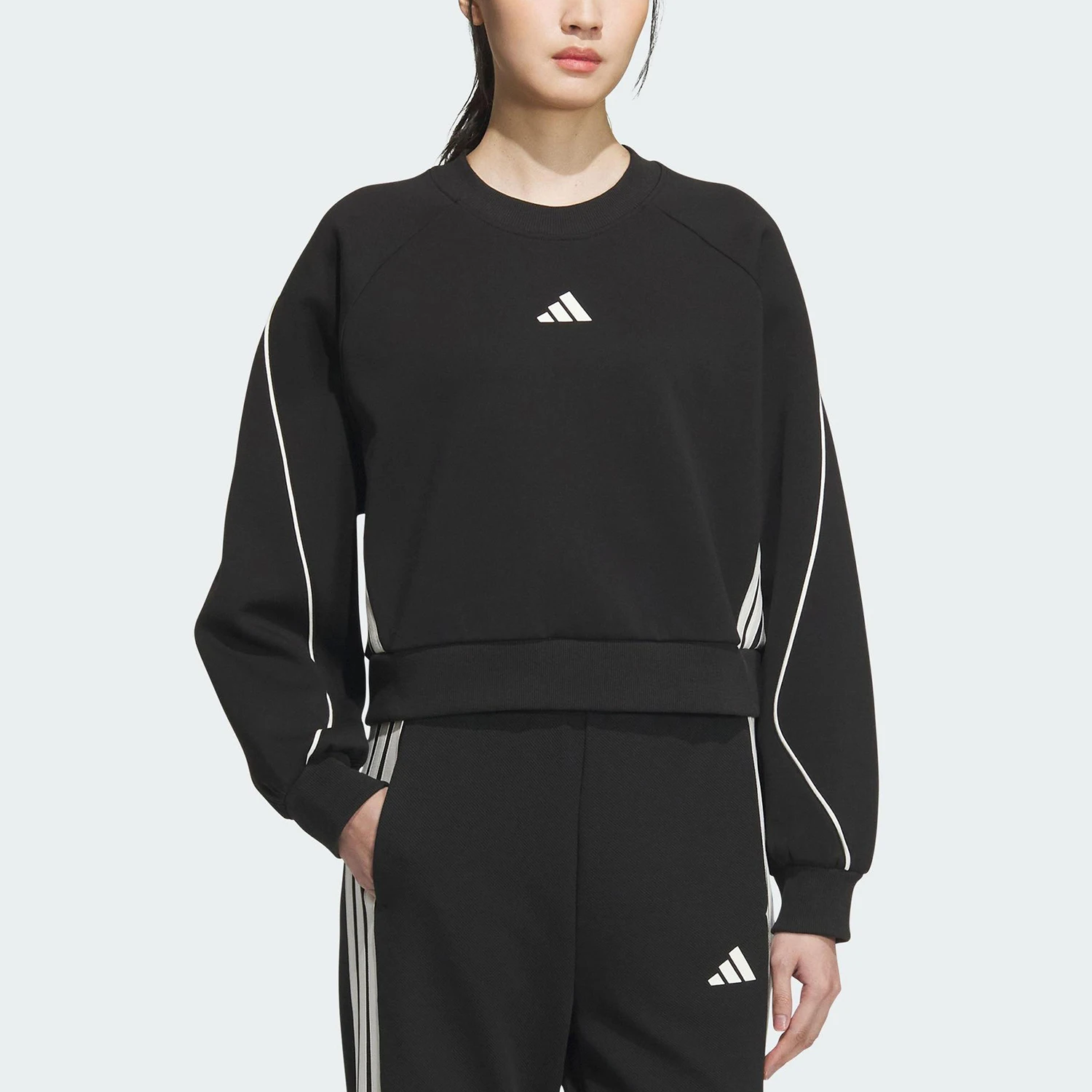 

Женская повседневная толстовка Adidas Authentic Spring с длинными рукавами и круглым вырезом KC0013