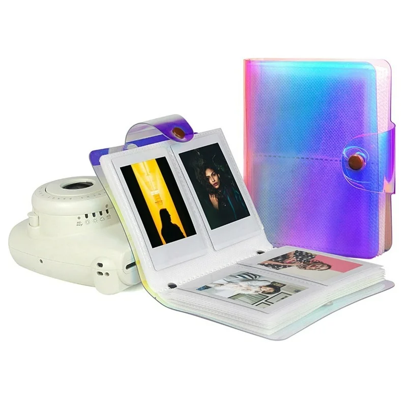 64 Taschen Speicher album Buch für Fujifilm Instax Mini-Kamera Fotoalbum Mode transparente Gelee Bild Film