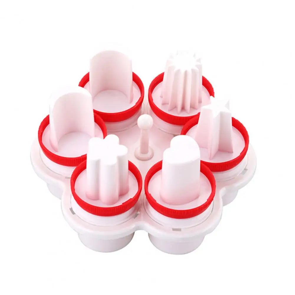 6 Shapes Egg Steamer Versatile Steamed Egg Mold Set 6 Shapes Food Grade Pp Non-stick Poached Egg Cup Cooker Heat Resistant