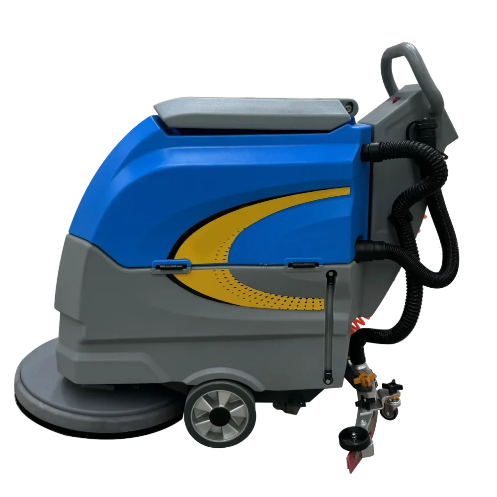 High Output Ride-on Scrubber Dryer, Big Capacity Commercial & Industrial Floor Cleaning Vehicle 520mm