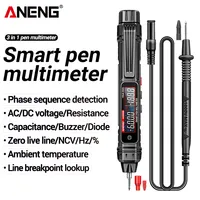 ANENG A3005B 6000 Count Professional Multimeter Pen Phase Sequence Detector AC/DC Voltage Meter Ohm Temp Diode Electrician Tools