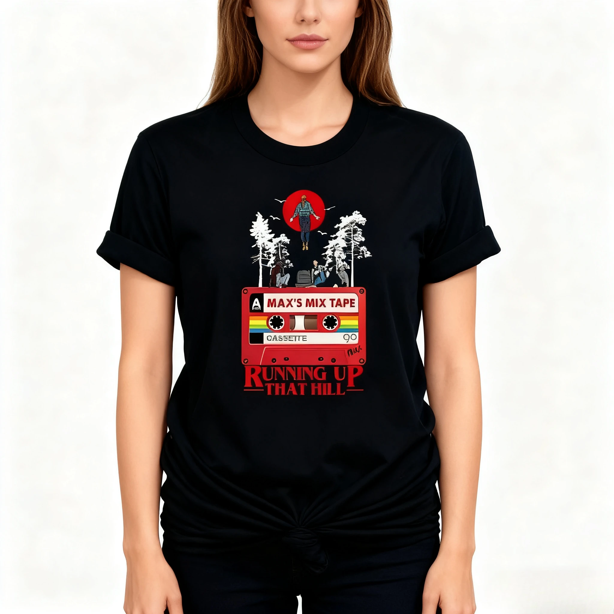 حار بيع أزياء جديدة تي شيرت أشياء غريبة مستوحاة تي شيرت للجنسين ماكس الأكثر شعبية أغنية تي شيرت عارضة الشارع الأعلى