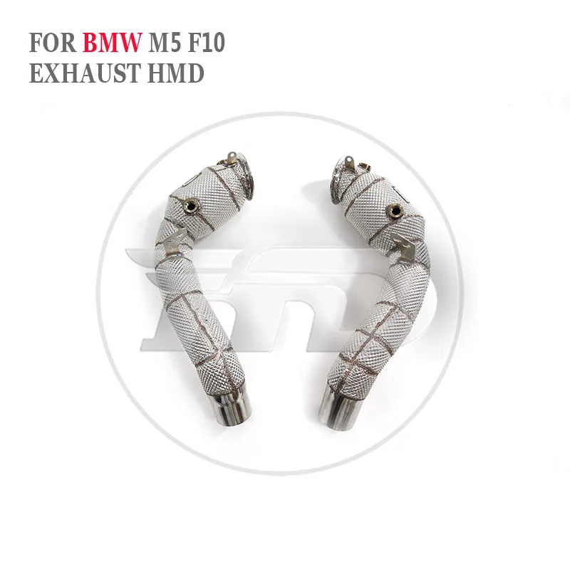 HMD Exhaust Manifold Downpipe for BMW M5 F10 Car Accessories With Catalytic Header Without Cat