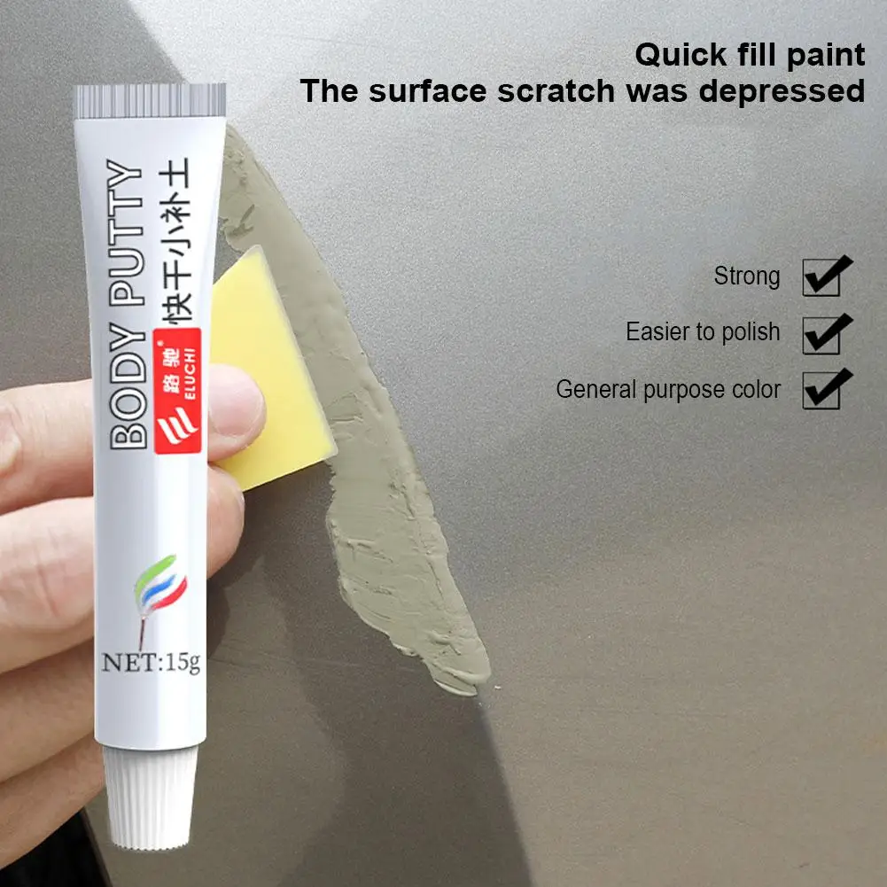 Touch Up Paint for Cars Universal Color 15g with Scraper Sandpaper DIY Car Paint Scratch Repair Quick & Easy Fix Scratch Repair