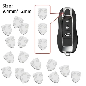 5 stücke/10 stücke Auto Remote Key Logo Aufkleber abzeichen Aufkleber für Porsche Boxster Macan Panamera Cayman 718 Auto Zubehör