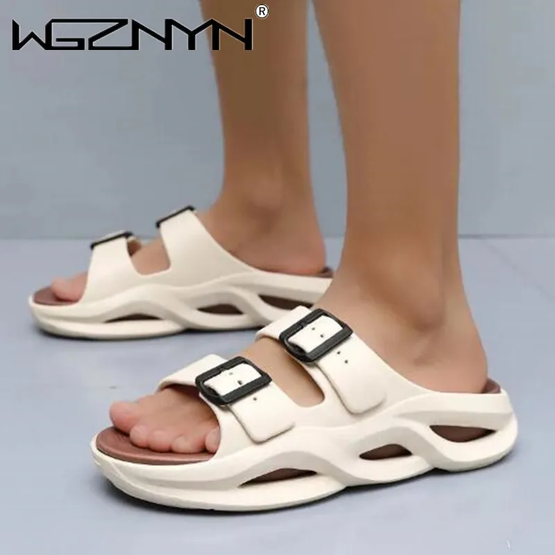 2024 Sommer mode trend ige Herren Hausschuhe Outdoor Anti-Rutsch-Breite Wahl Strands chuhe Indoor leichte weiche bequeme Herren Sandalen