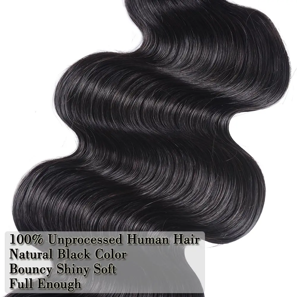 10A Human Hair Bundles 14 16 18 20 Inch Body Wave Bundles Human Hair Brazilian Bundles Human Hair