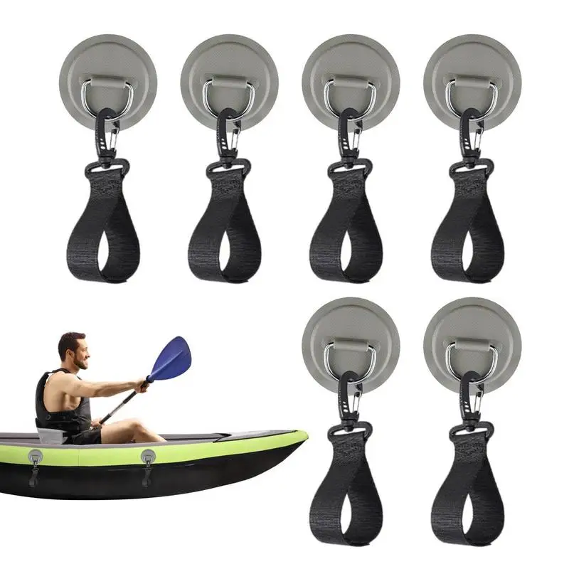 

Patch And Rope Hanger Set 6X Multifunctional Quick Fixing Stable Patch Marine Fixed Buckle Boat Rigging Supplies For Canoe Raft