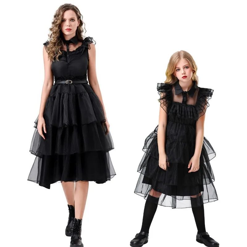 

Среда Хэллоуин Адам Бла Кружева Dr Cos Ведьма Юбка для танцев принцессы для родителей и детей Полиэфирное волокно 00% онлайн Ss