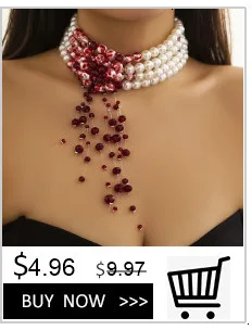 IngeSight.Z Bohemian Multi Schicht Nachahmung Perle Quaste Choker Halskette Kragen Erklärung Anhänger Halskette für Frauen Schmuck – Detail 11