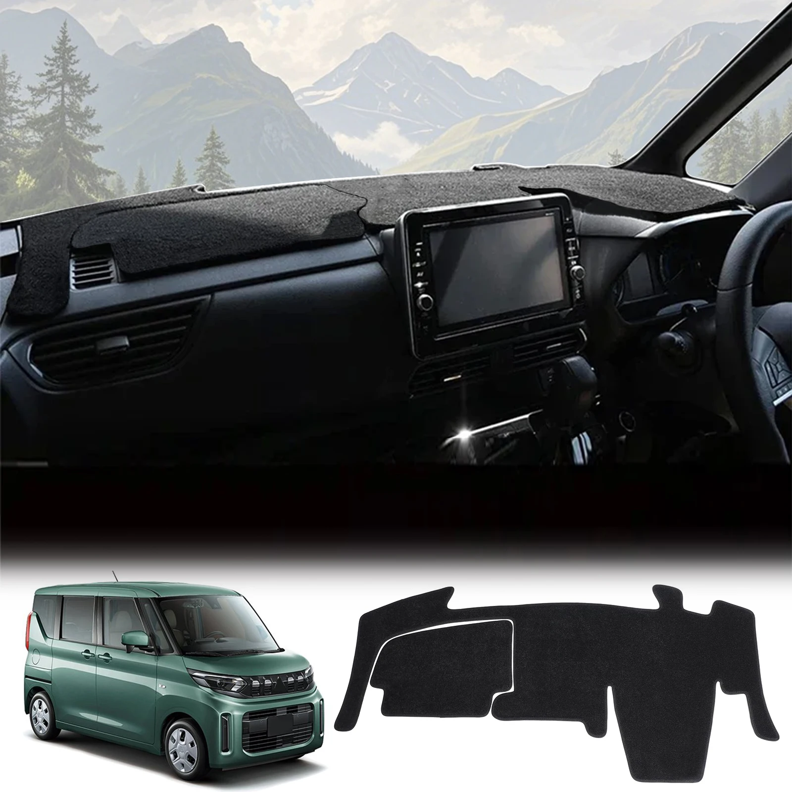 

for Mitsubishi EK Space Custom Dashmat Dash Mat Anti-Slip Sunshade Protective Carpet Accessories Dashboard Cover Pad