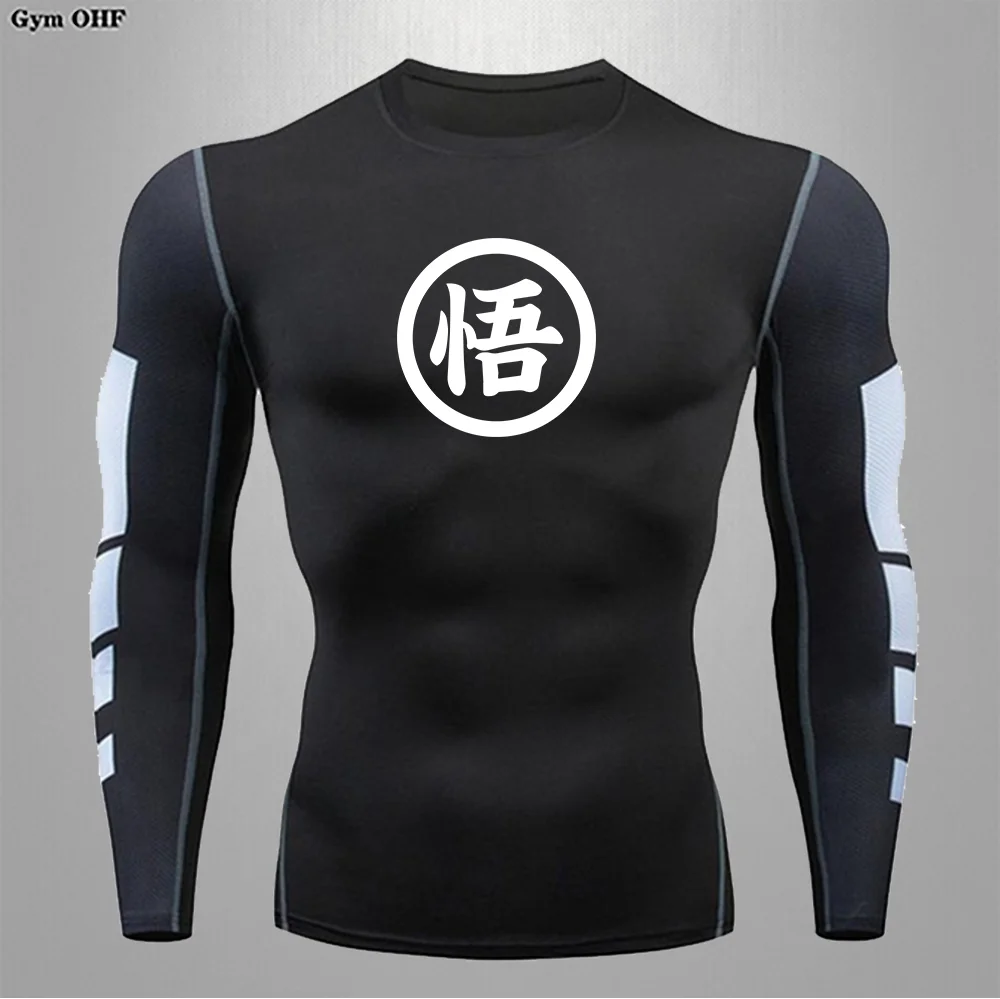 

Goku T-Shirt Men'S Summer Gym Fitness Top Rashguard Jujutsu Tight Shirt Long Pants Dry Fit Running Training T-Shirt Herren