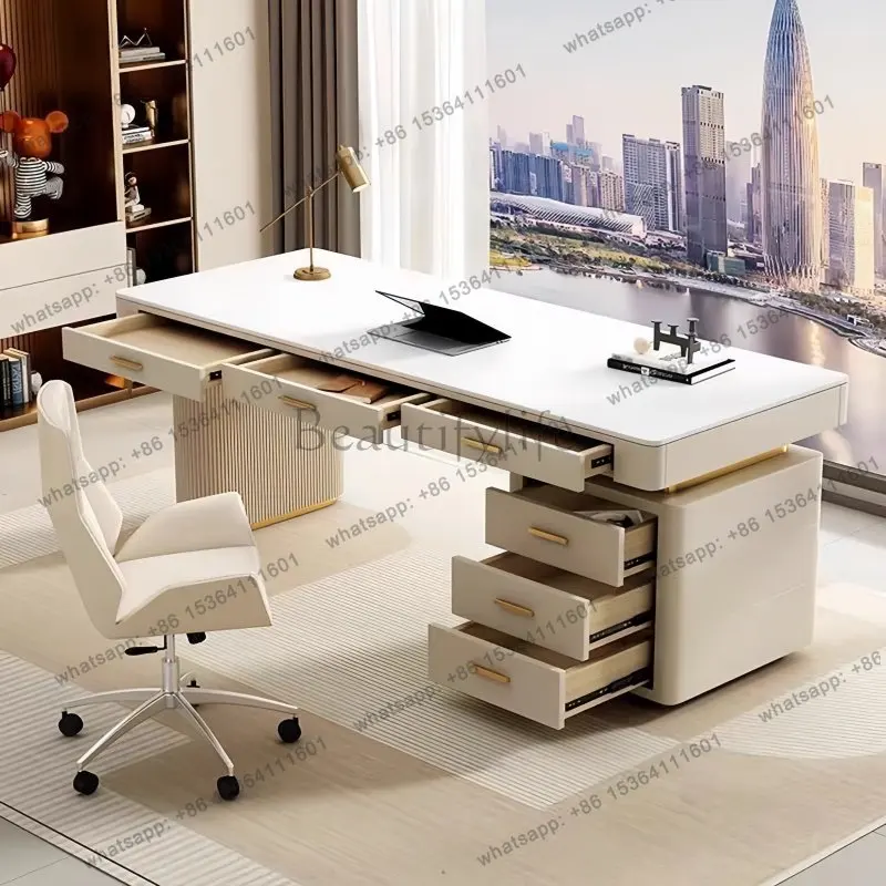 FG Drawer Multifunctional Office Desk Luxury Design Storage Computer Office Desk Executive Standing Mesas Escritorio Home Furnit