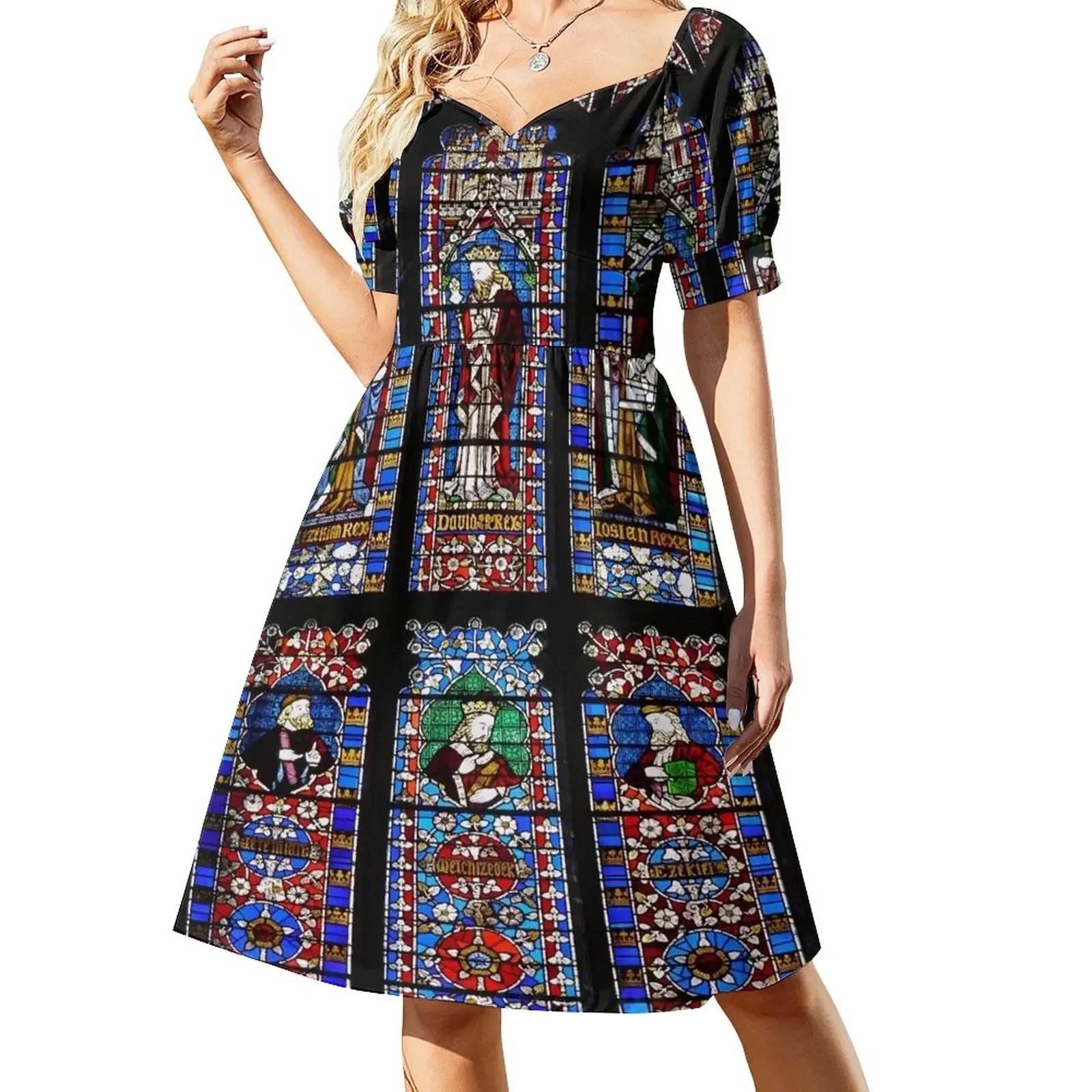 

Stained Glass Window Sleeveless Dress women's clothing korea stylish summer clothes for women birthday dress Dress