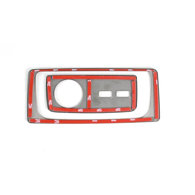 Car Rear Air Cigarette Lighter Panel Frame Decoration Stainless Steel Sticker Trim For Audi Q5 FY 2018-2022 Interior Accessories