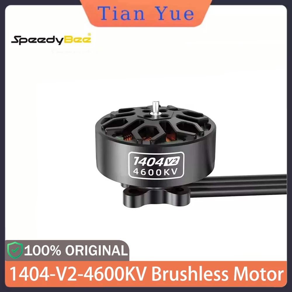 

SpeedyBee 1404-V2-4600KV Brushless Motor 9N12P 3-4S LiPo 9.12g for 2.5-4 Inch FPV Drone Bee25 Quadcopter Upgrade Accessories