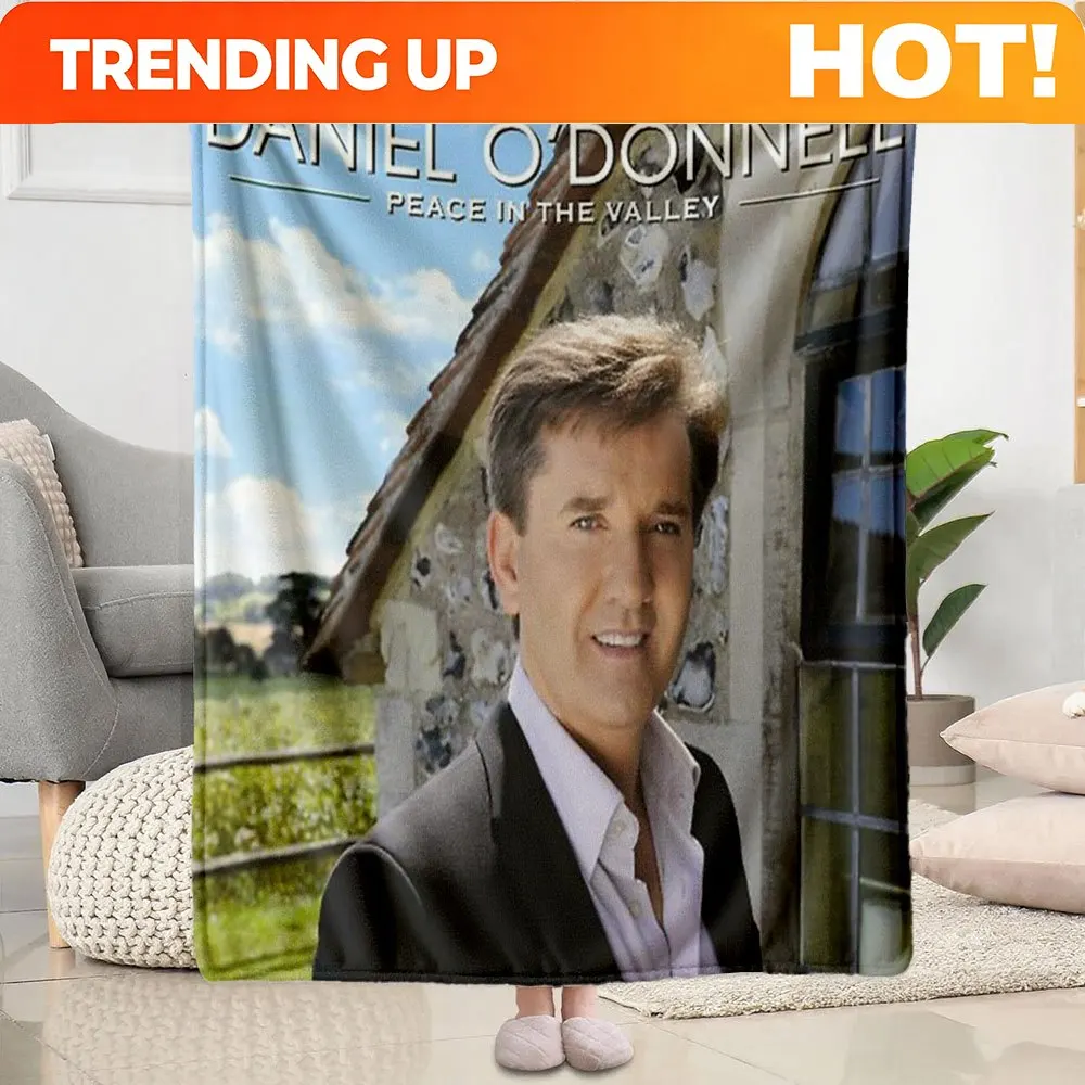 Customize Cozy Soft Blanket by Daniel O'Donnell, Perfect for a Peaceful Atmosphere. Gentle on The Skin, Ideal for Sofa Beds, And