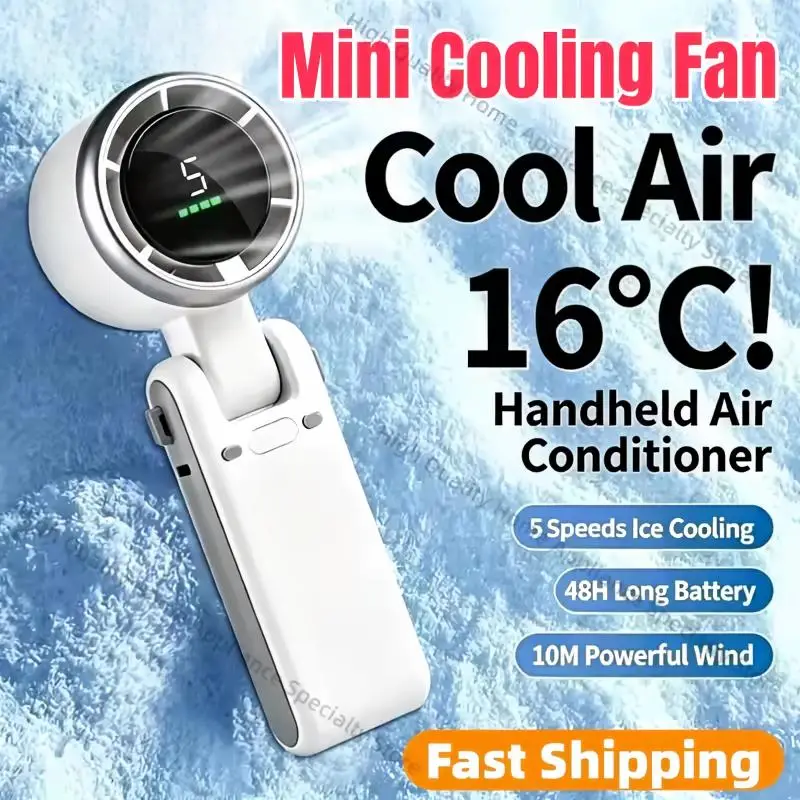 New 5-speed 3600mAh Rechargeable 3-in-1 Fan Lithium Battery USB Charging Travel Mini Fan For Travel Outdoor Activities 2027