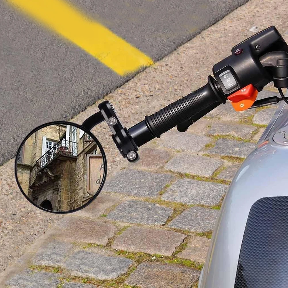 Set Specchietti Pieghevoli Con Morsetto Manubrio Da 22 Mm Per Moto