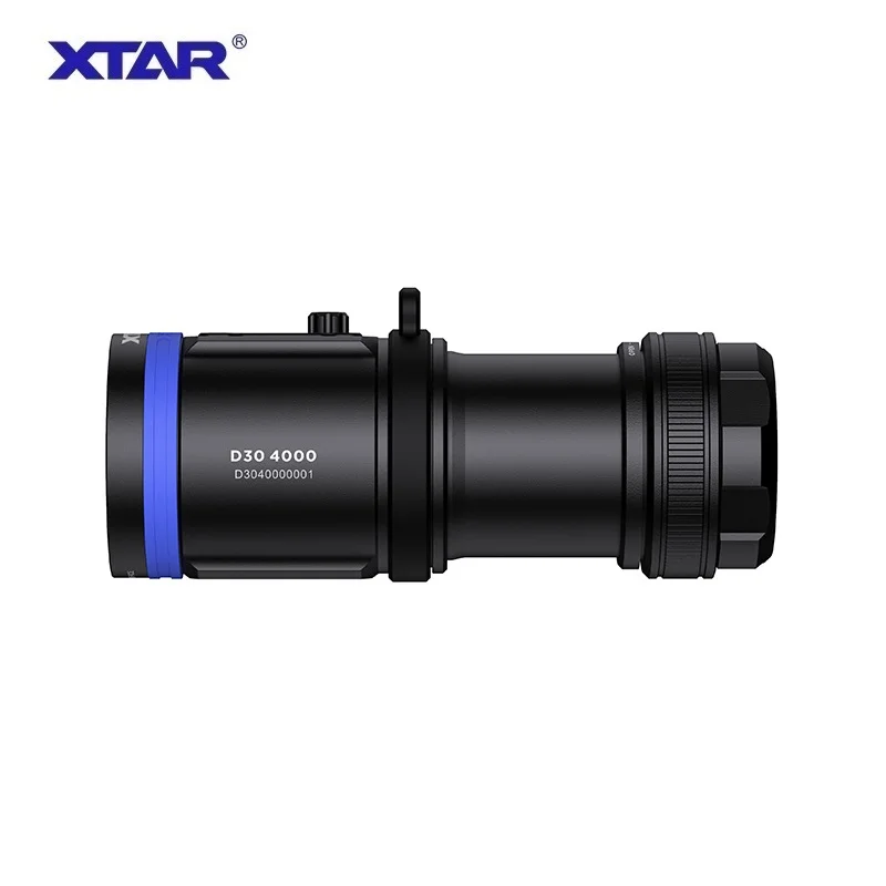 Imagem -03 - Xtar D30 4000 Lanterna Mergulho Luz Azul Vermelha uv Fotografia Subaquática Luz de Preenchimento 4000lumens 100 m