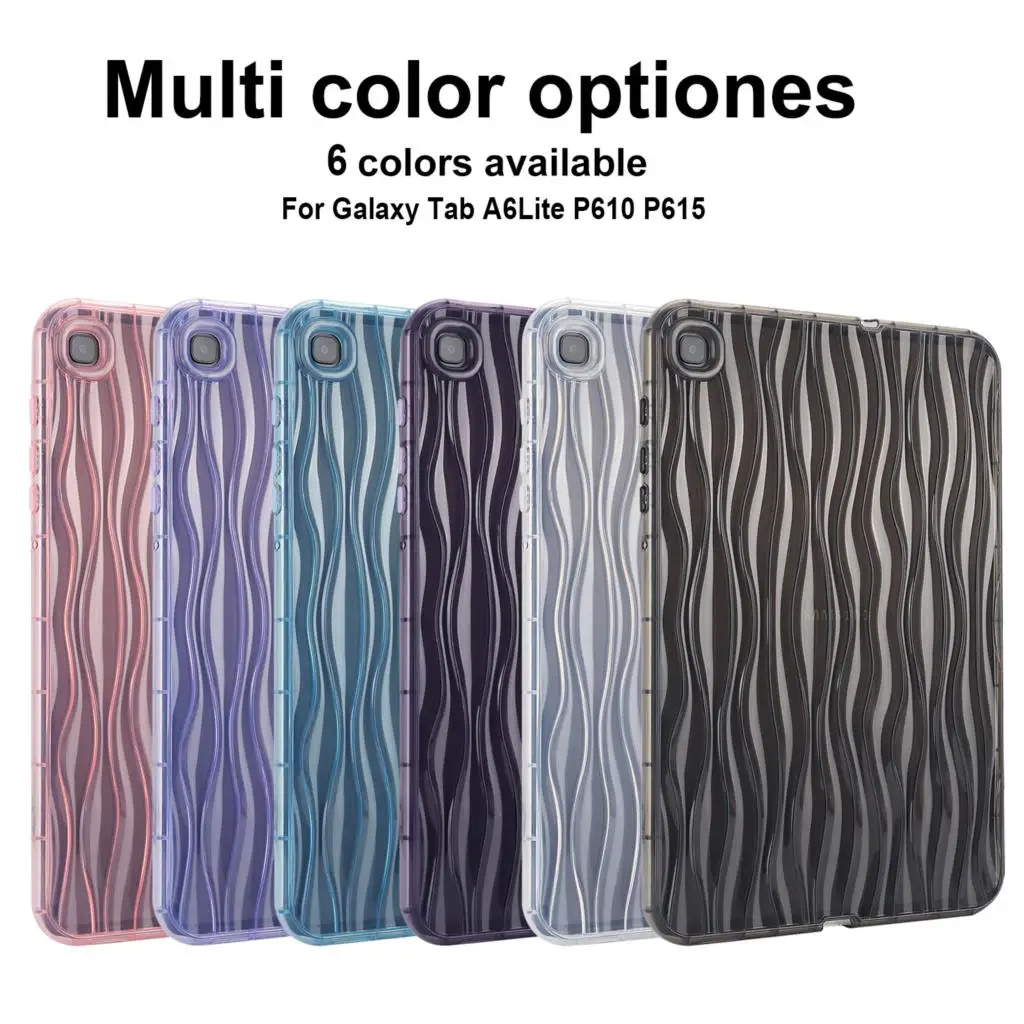 Ripple Style Case For Samsung Galaxy Tab A7 LITE 8.7 T225 T220 S6 LITE 2020 P610 P615 Tab A8 10.5 X200 Shockproof Cover Funda