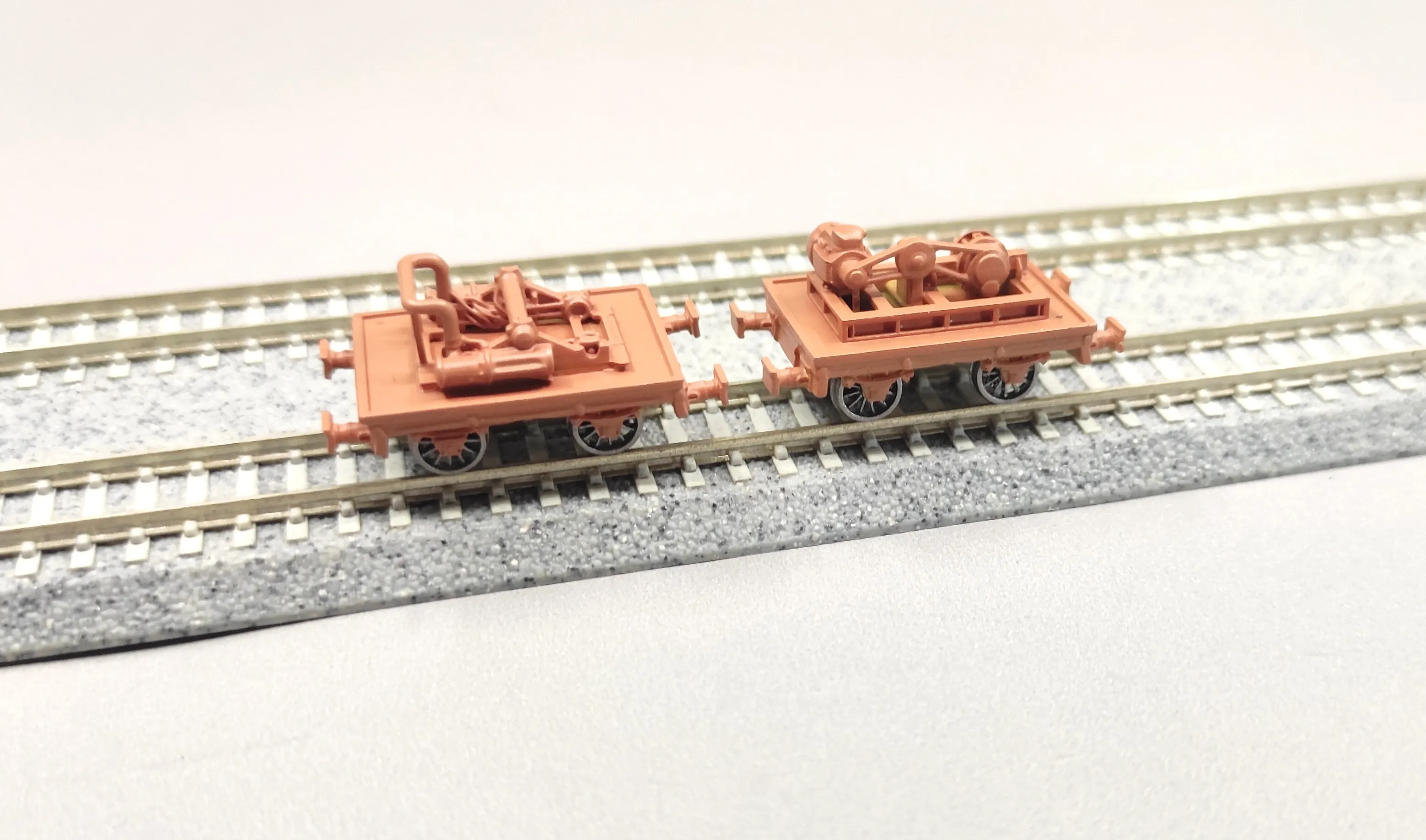 

1/160 scale model of a train. Static train model piece. Scene decoration item. Cannot be moved.