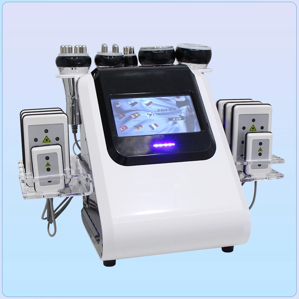 6 في 1 80K بالموجات فوق الصوتية تشكيل الجسم أداة رفع الوجه فراغ تردد الراديو آلة الجسم التخسيس تدليك أداة العناية بالبشرة #1