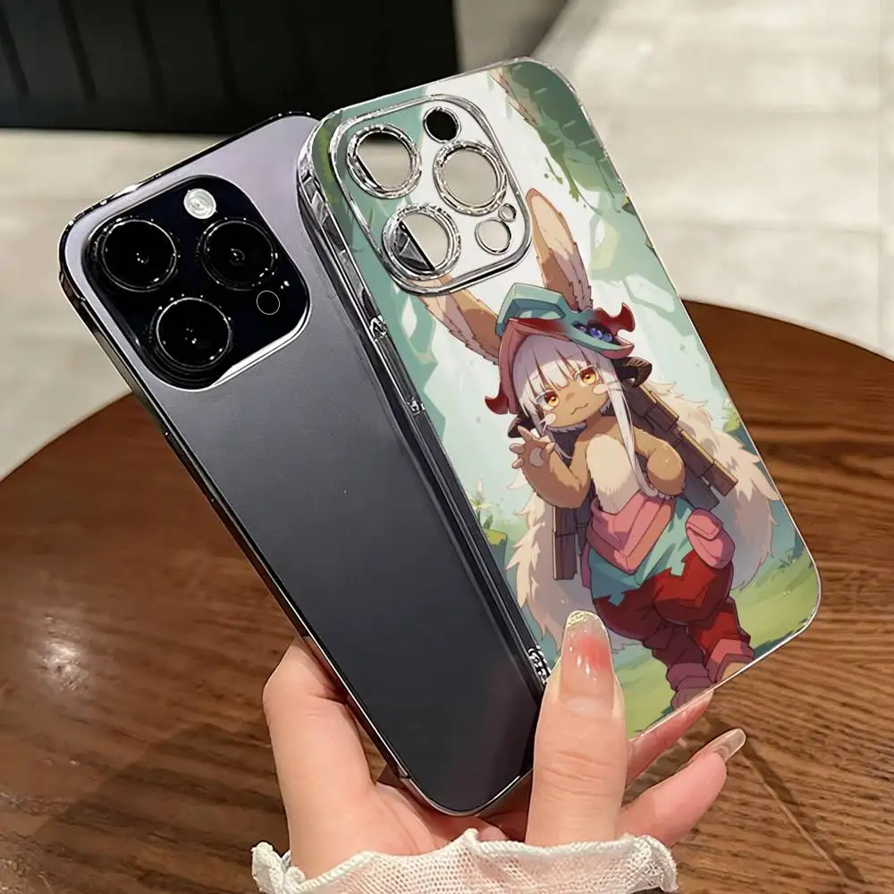 

M-MADE IN A-ABYSS Nanachi Phone Case Transparent Silicone Soft For iPhone 17 16 15 14 13 12 11 Mini Pro Max Plus