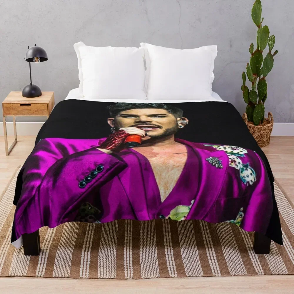 

Adam Lambert Throw Blanket Custom christmas decoration Bed covers Personalized Gift Blankets