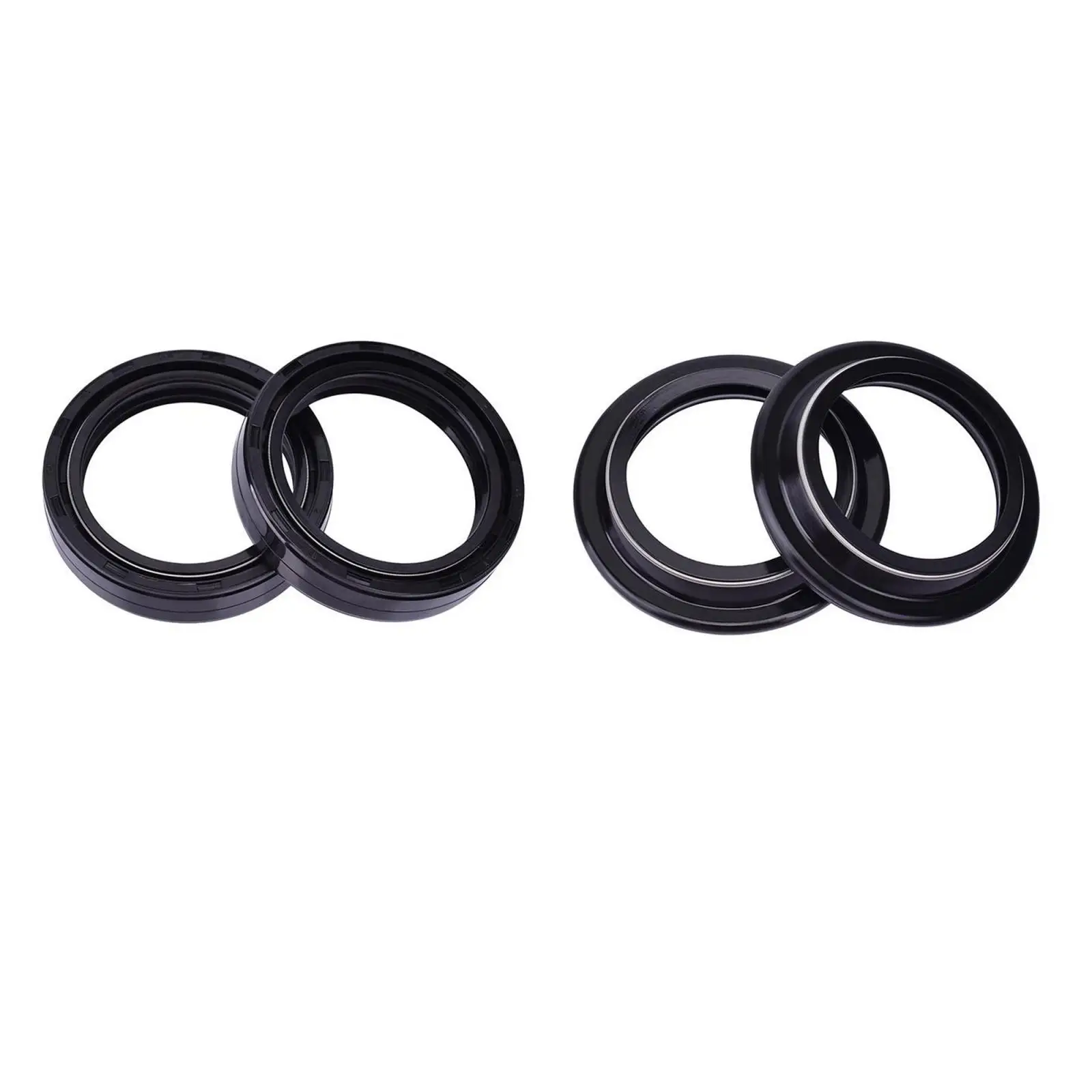 4 Pieces Motorcycle Front Fork Dust and Oil Seal Spare Parts Durable