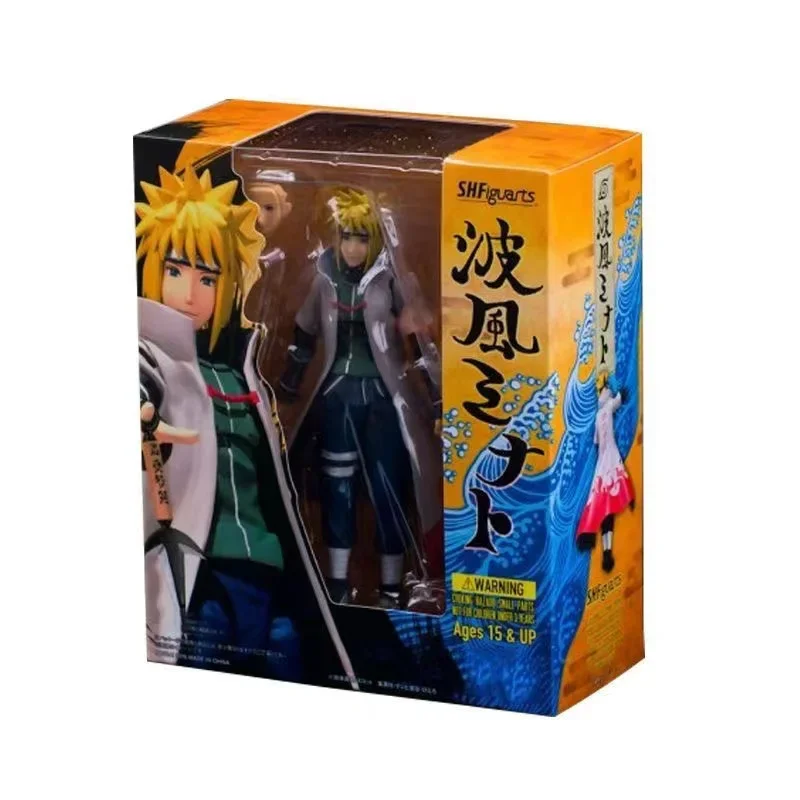 In Stock S.H.Figuarts Naruto Shippuden Fourth Generation Namikaze Minato Anime Action Figure Model Toys Joint Movable Ornament