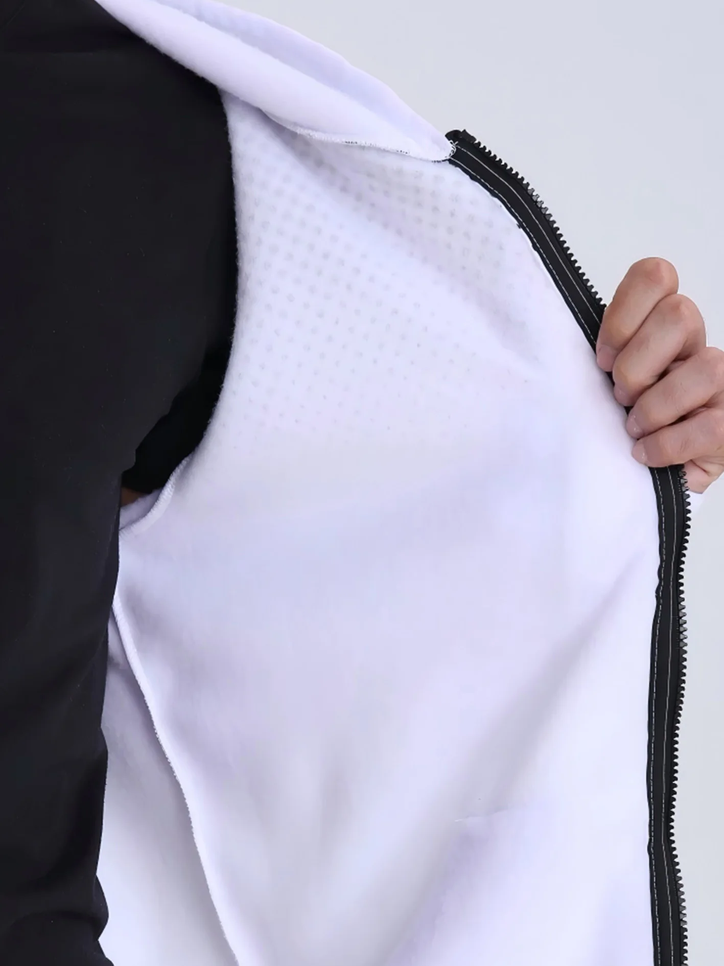 Herren-Hoodie mit Reißverschluss für Herbst und Winter, mit Kängurutasche, atmungsaktiv, lässig, ideal zum Laufen, Wandern, für Ausflüge, Dates und das Fitnessstudio – Detail 5
