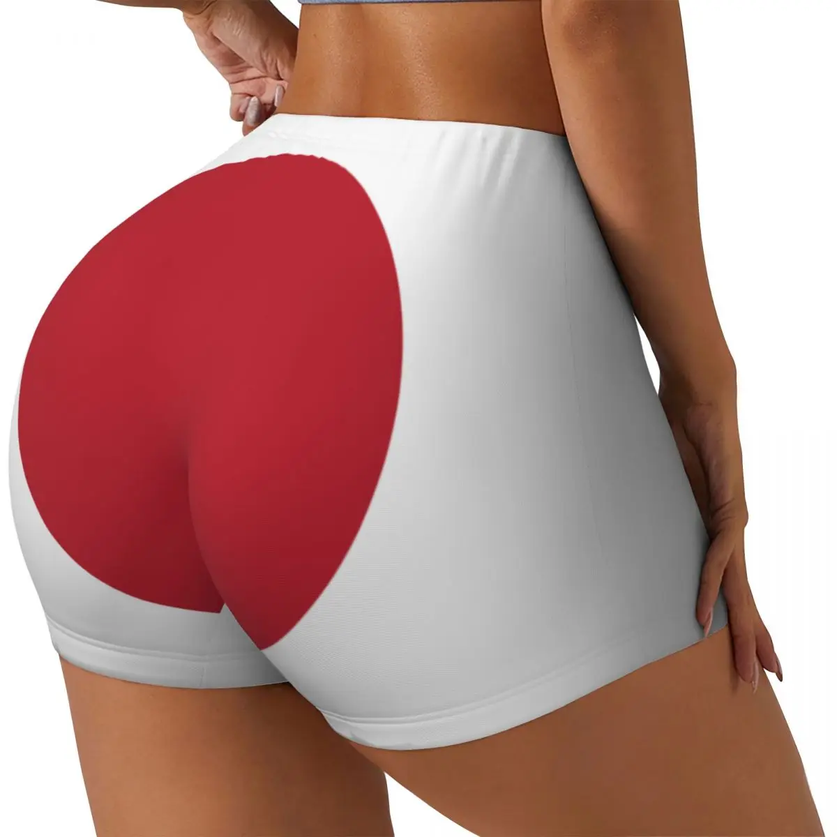 Sexy Tight Hip Sports Shorts Japan Flag Fitness Women's Comfortable Yoga Shorts