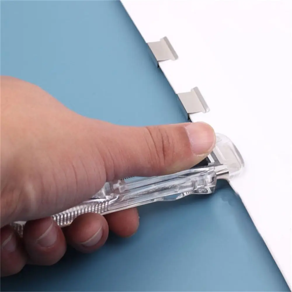 آلة الورق الملحقات المدرسية وثيقة ملزمة اللوازم المكتبية المدرسة ملزمة دفع المشبك كليب عبوات ورقة كليبر #1